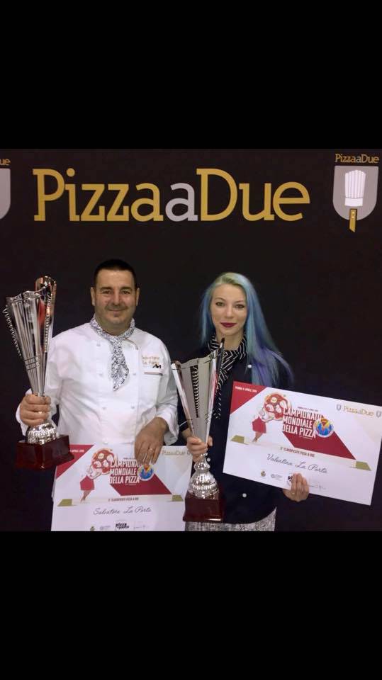 Salvatore e Valentina La Porta (Al posto giusto) vicecampioni mondiali di pizza a due