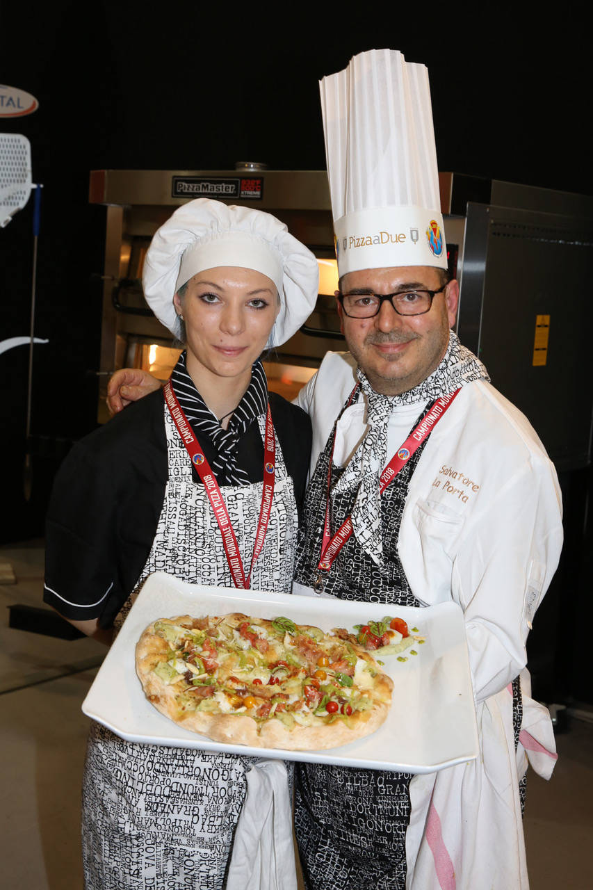 Salvatore e Valentina La Porta (Al posto giusto) vicecampioni mondiali di pizza a due