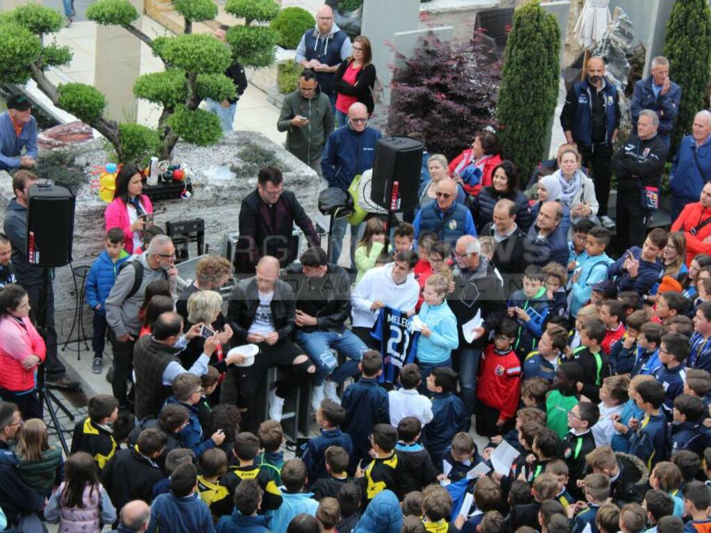 Calciatori dell'Atalanta a Stone City