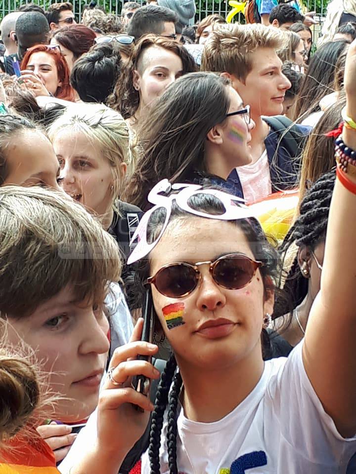 La gente del Bergamo Pride