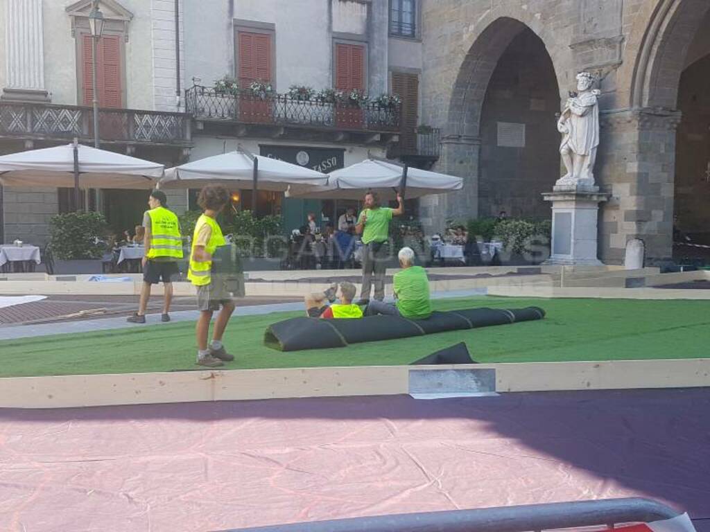 “ I Maestri del Paesaggio”, al via i lavori in Piazza Vecchia