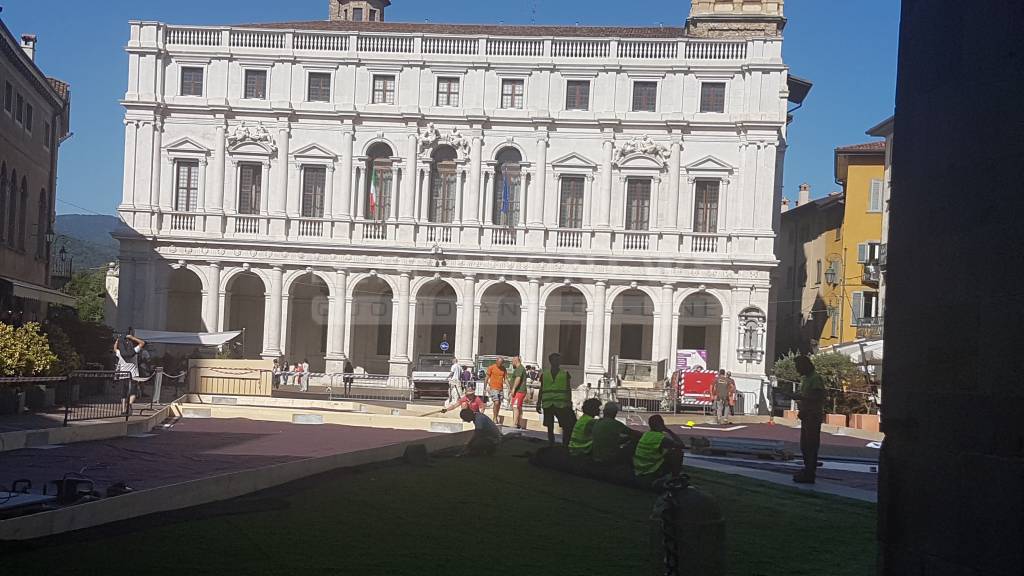 “ I Maestri del Paesaggio”, al via i lavori in Piazza Vecchia