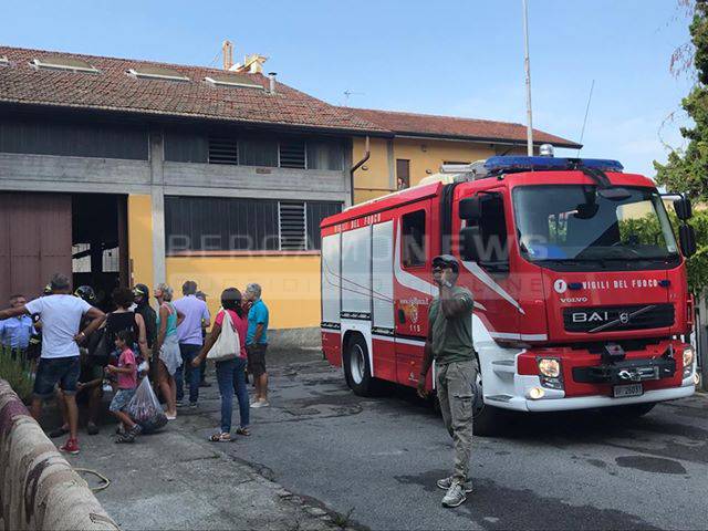 Incendio palazzina Romano