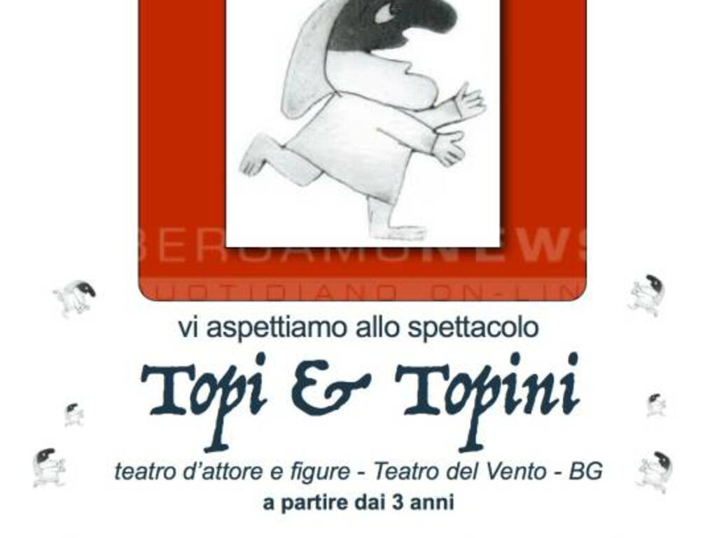 TOPI E TOPINI - spettacolo in rassegna teatro a Merenda