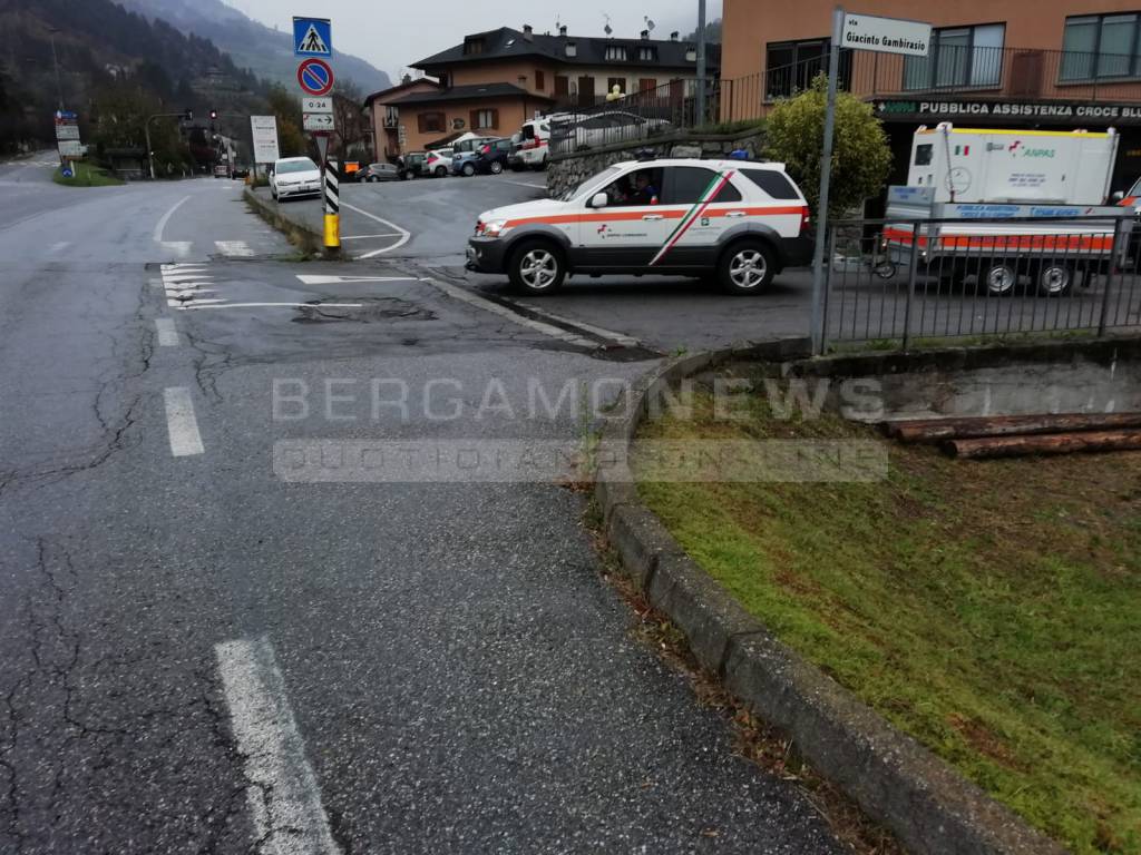 La croce blu di gromo parte per belluno 