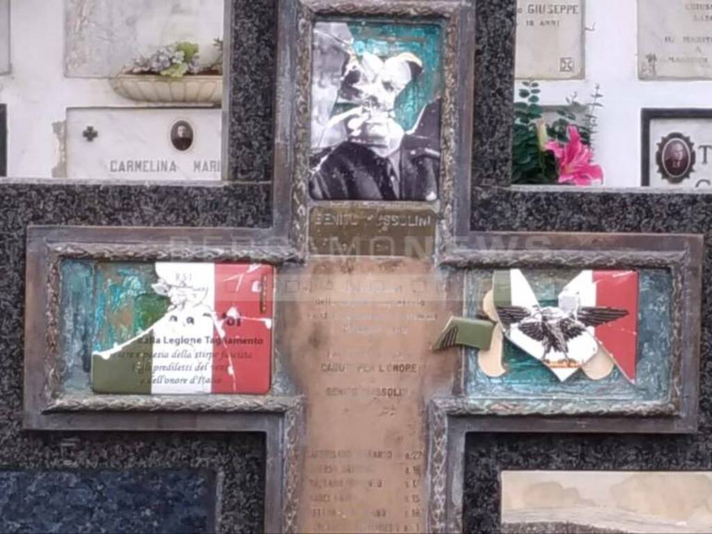 Vandali cimitero Rovetta