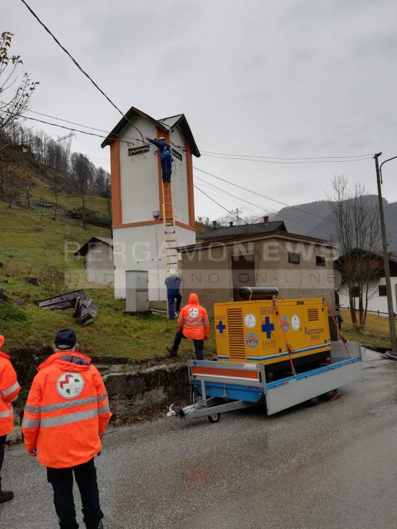 Volontari bergamaschi a Belluno