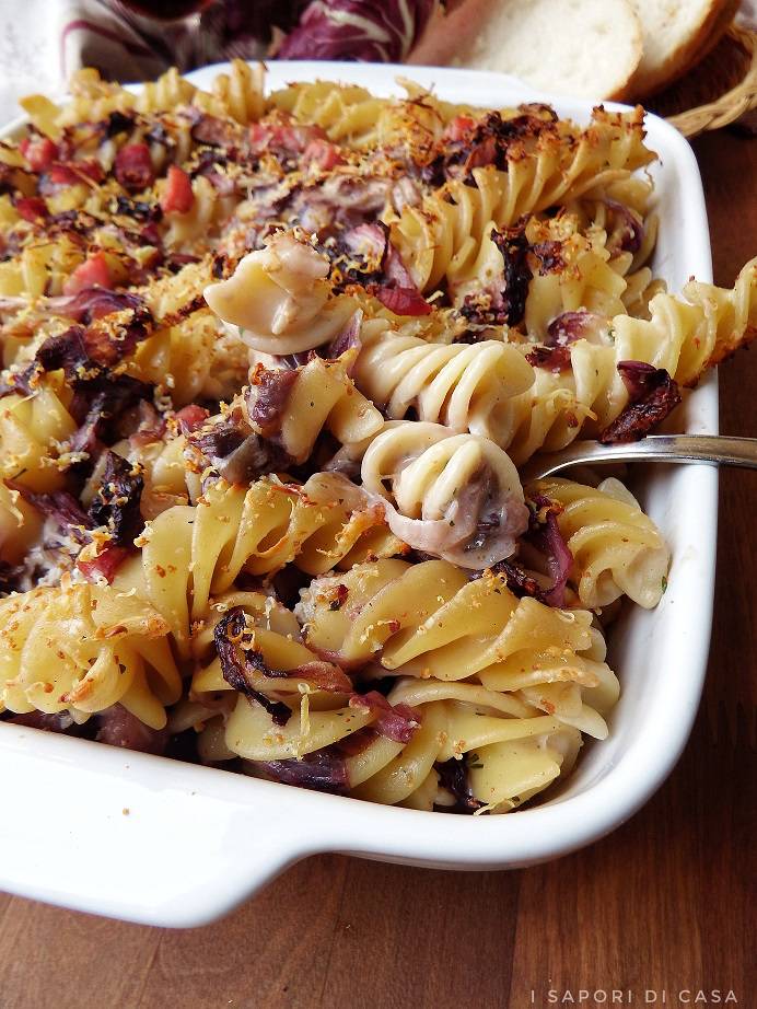 pasta fusilli radicchio