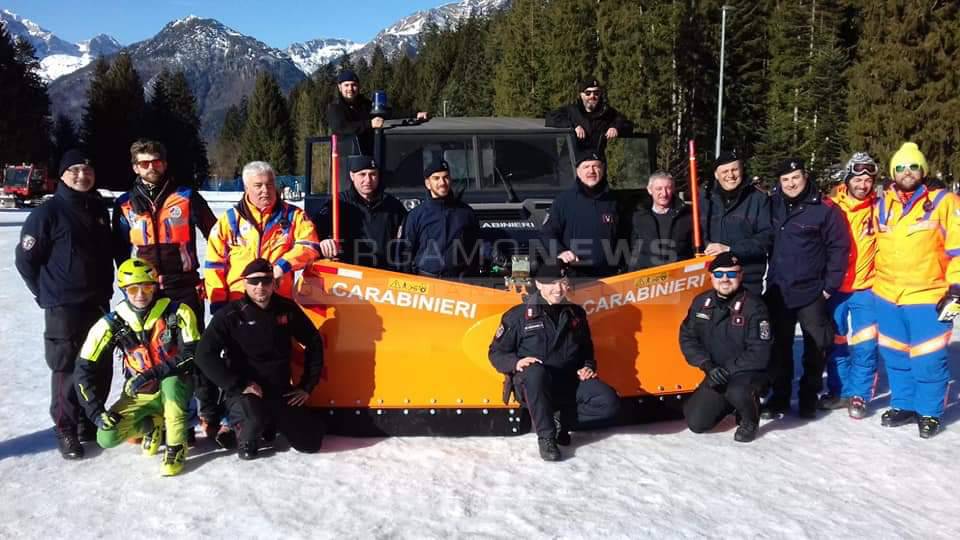 Esercitazione della Croce Blu di Gromo con i carabinieri