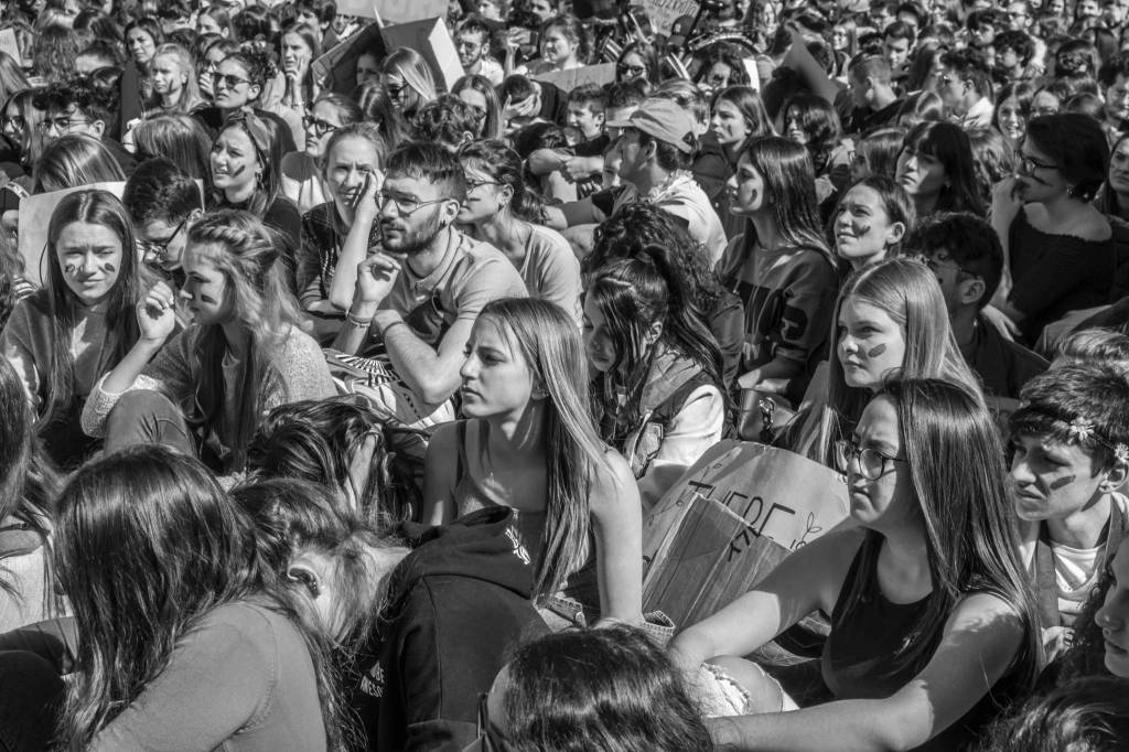 Clima, la manifestazione a Bergamo/2