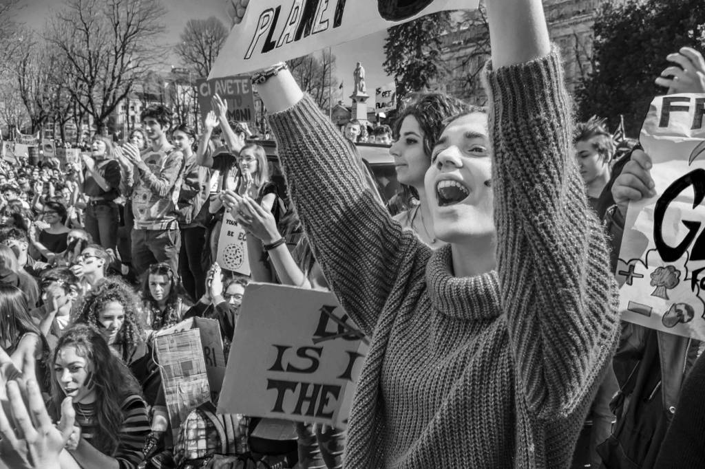 Clima, la manifestazione a Bergamo/2