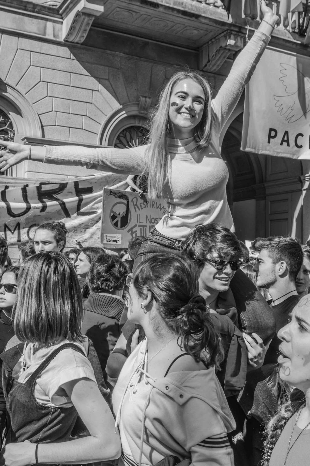 Clima, la manifestazione a Bergamo/2