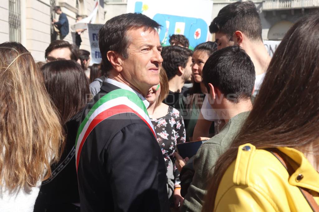 Clima, la manifestazione a Bergamo