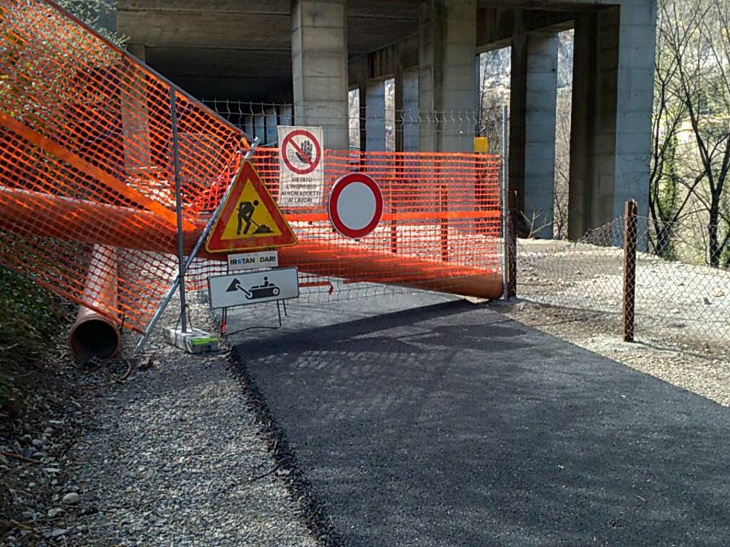 cantiere pista ciclabile