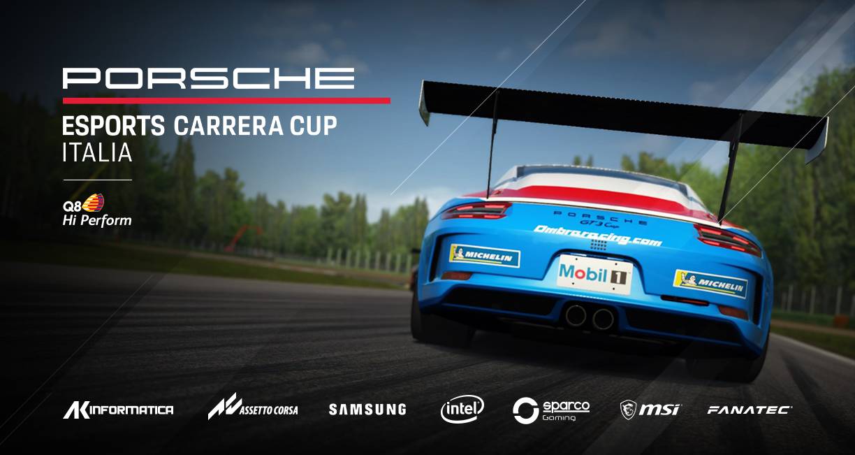 Porsche Esports Carrera Cup Italia, al via la nuova edizione del monomarca virtuale