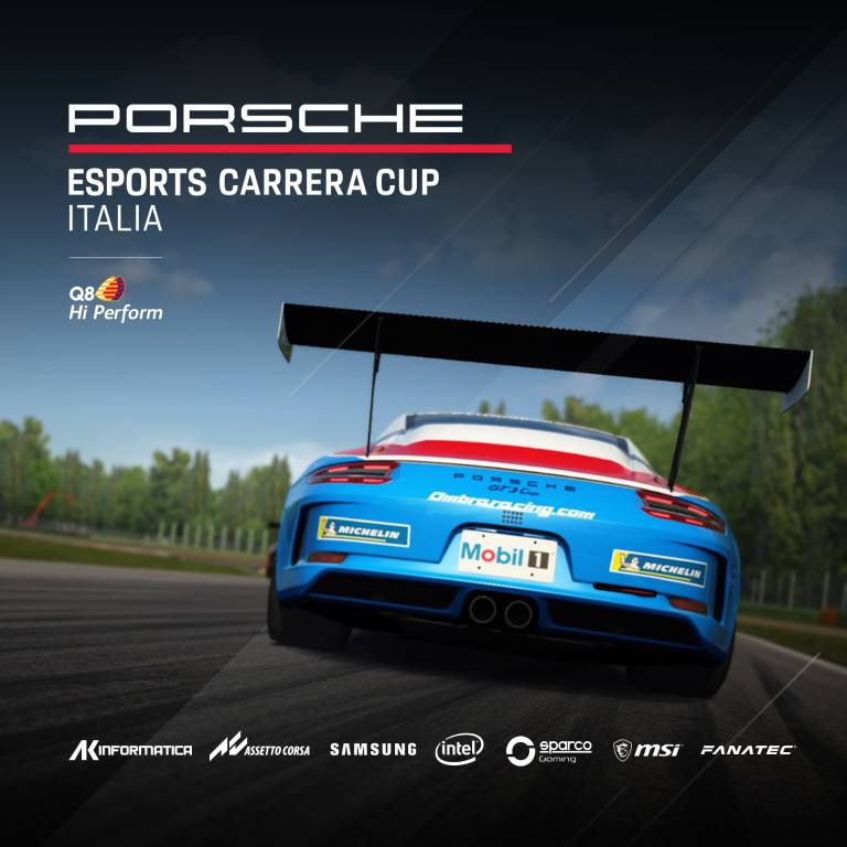 Porsche Esports Carrera Cup Italia, al via la nuova edizione del monomarca virtuale