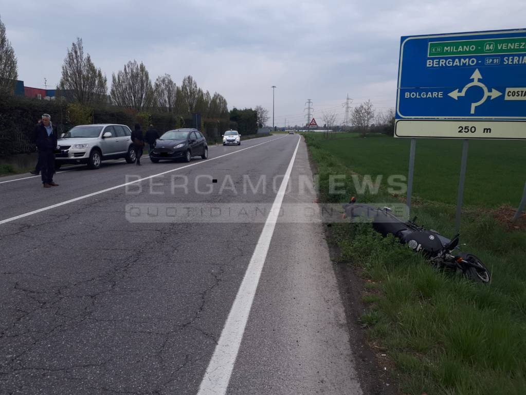 Incidente stradale a Gorlago