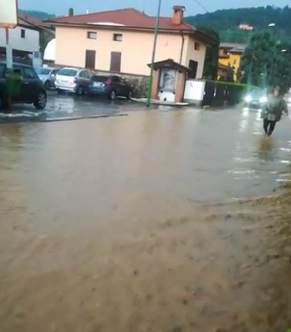 La bomba d'acqua che ha colpito la Bergamasca