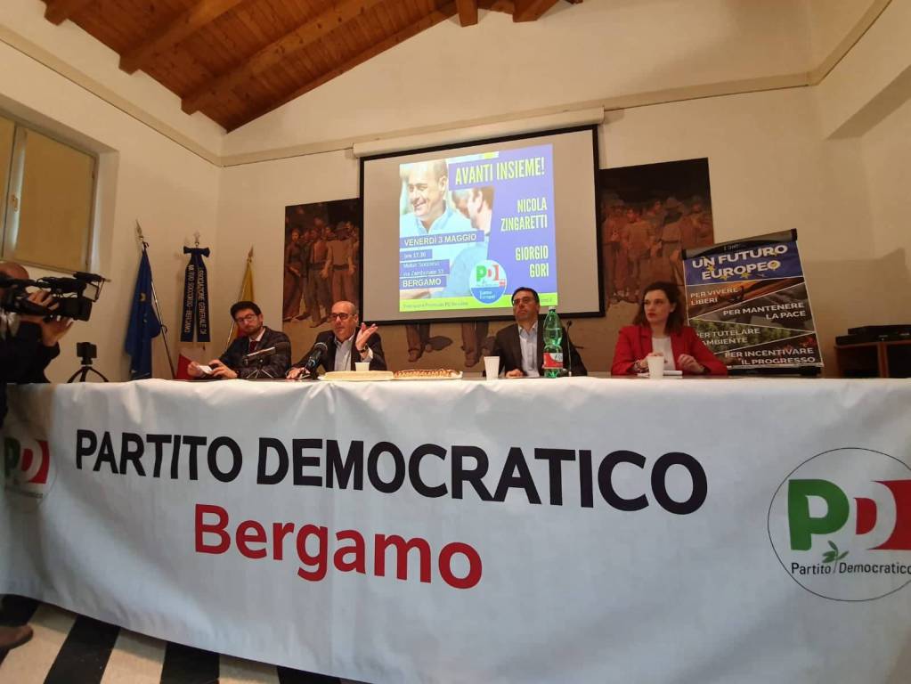 Zingaretti a Bergamo