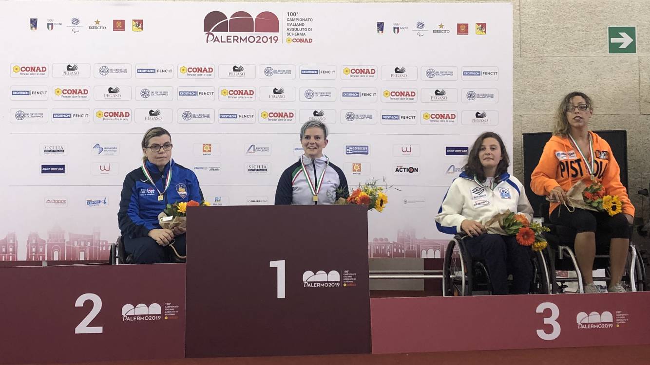 Scherma, Della Vedova campionessa italiana paralimpica