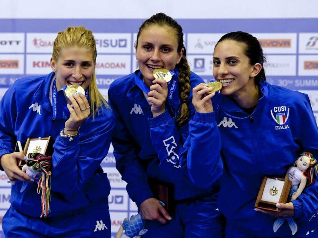 Erica Cipressa, Camilla Mancini e Martina Sinigalia - Universiadi 2019