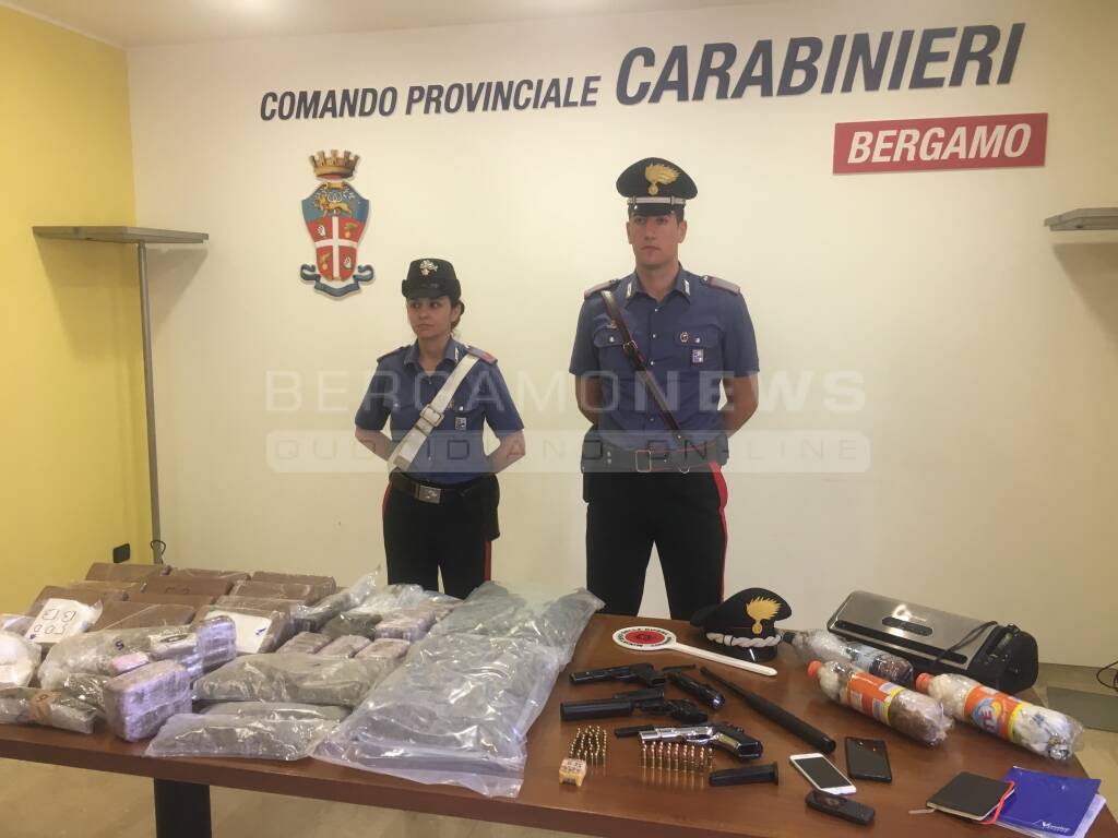 Seriate, sequestrati 31 chili di droga 