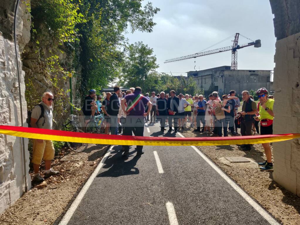 Ciclabile Valle Brembana: aperto tratto Almè-Zogno