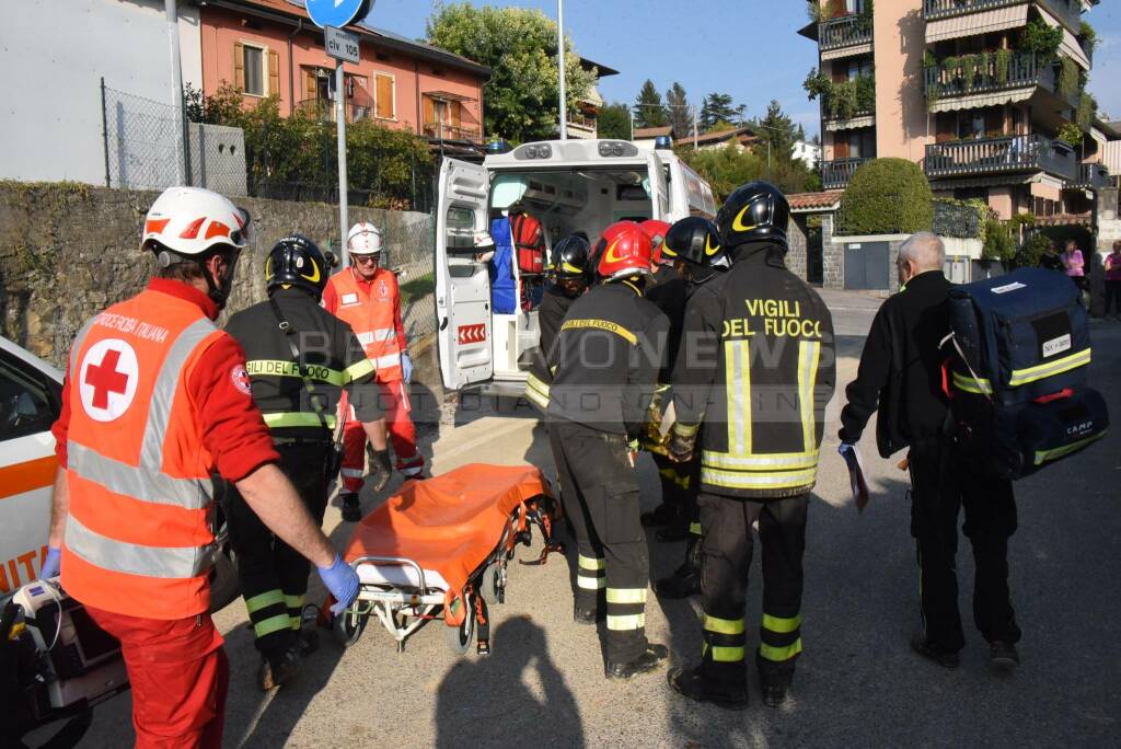 l'infortunio sul lavoro in via Marzanica