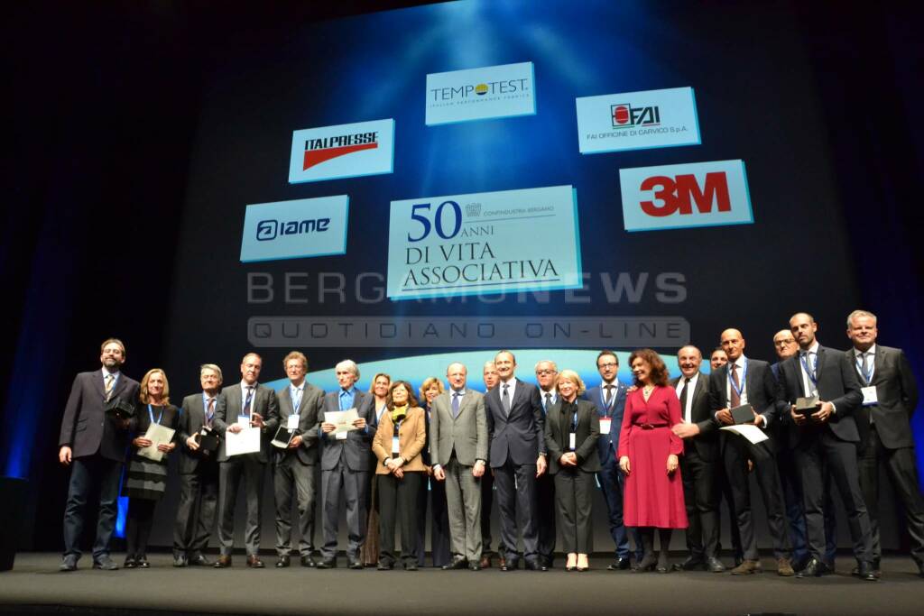 Confindustria Bergamo premia 5 aziende per i 50 anni di vita associativa