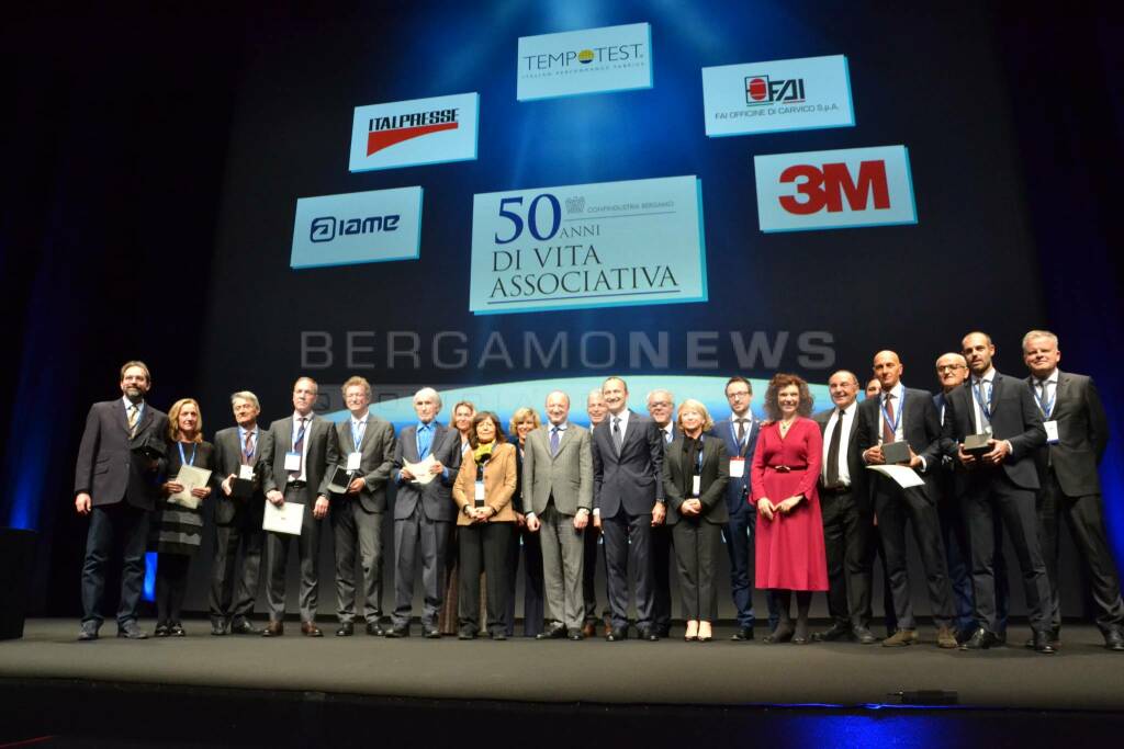 Confindustria Bergamo premia 5 aziende per i 50 anni di vita associativa