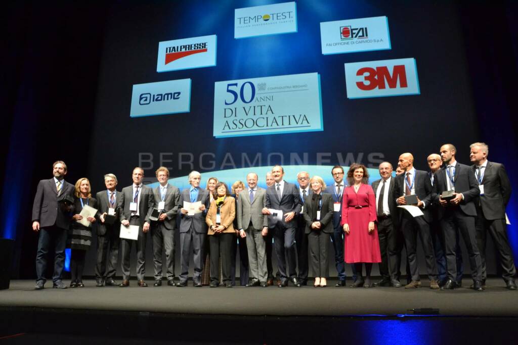 Confindustria Bergamo premia 5 aziende per i 50 anni di vita associativa
