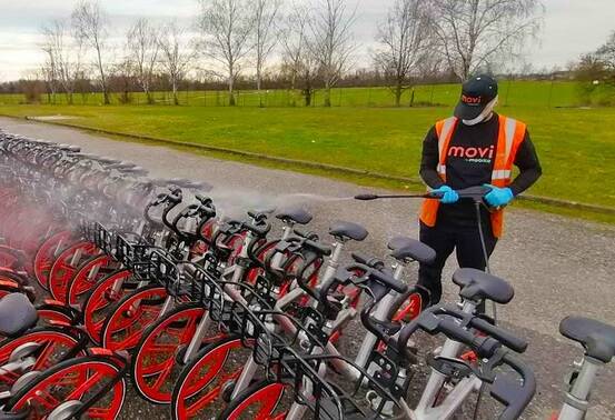 sanificazione bike sharing