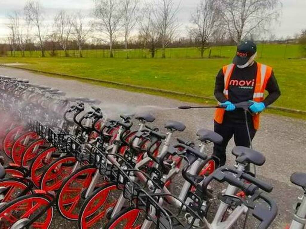 sanificazione bike sharing