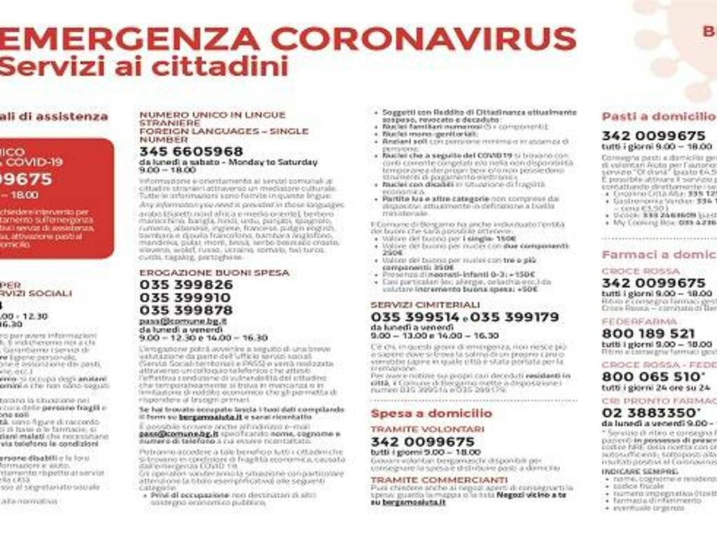 servizi covid Bergamo