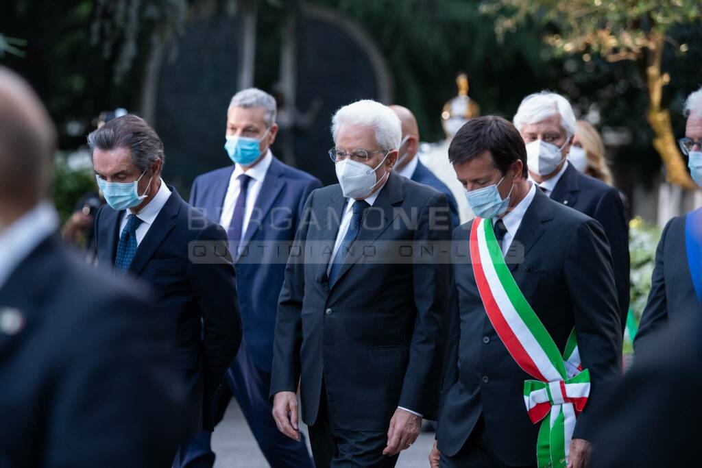 Bergamo, l'arrivo di Mattarella per il ricordo delle vittime Covid