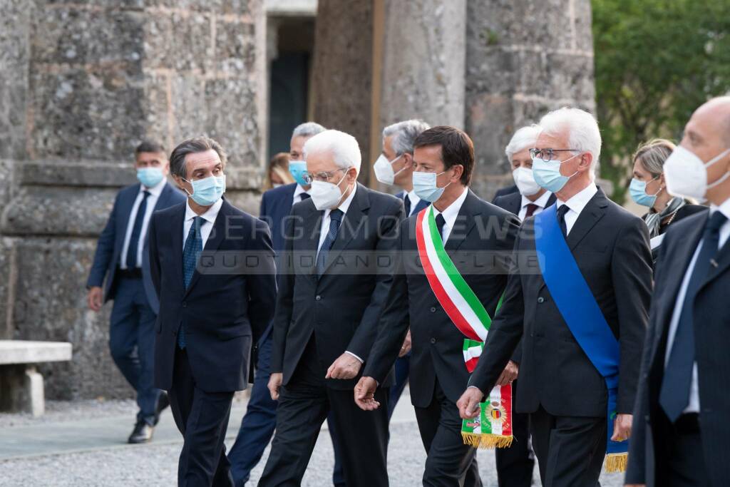 Bergamo, l'arrivo di Mattarella per il ricordo delle vittime Covid