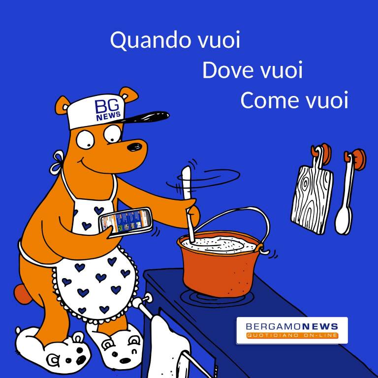 orso mascotte polenta