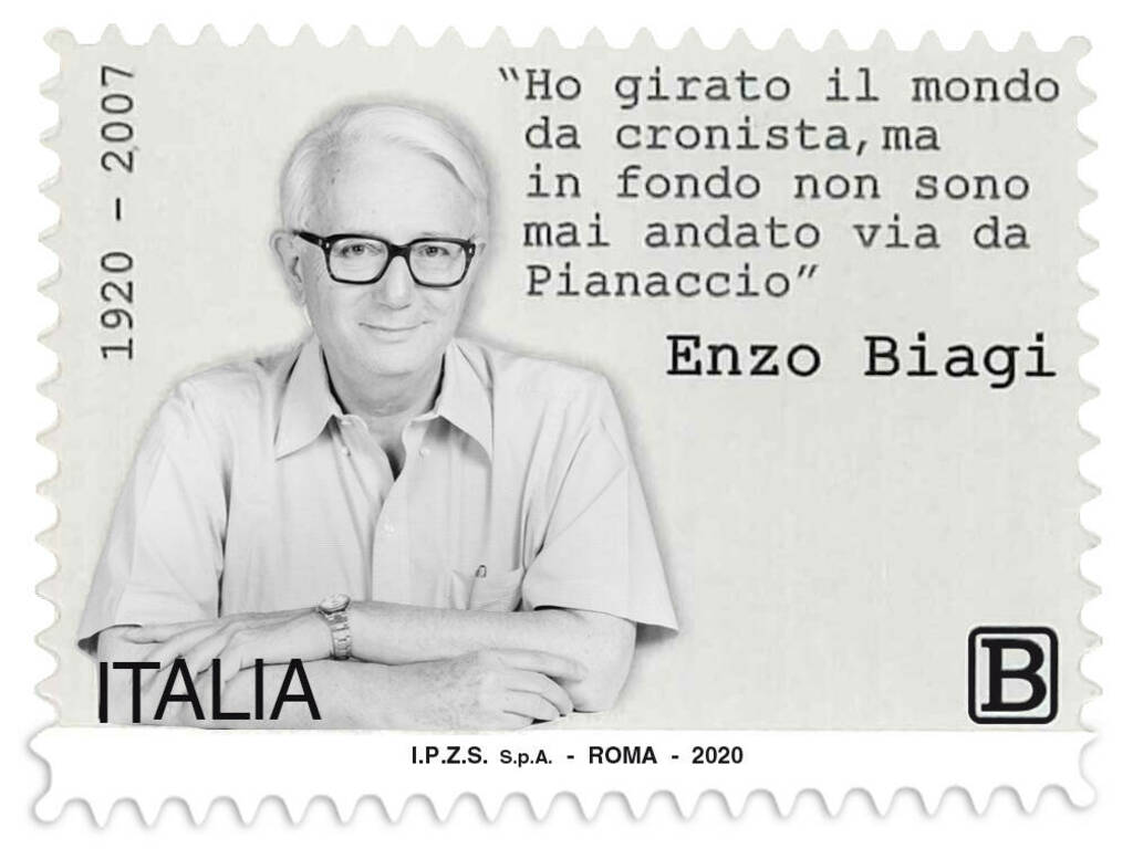 enzo biagi francobollo