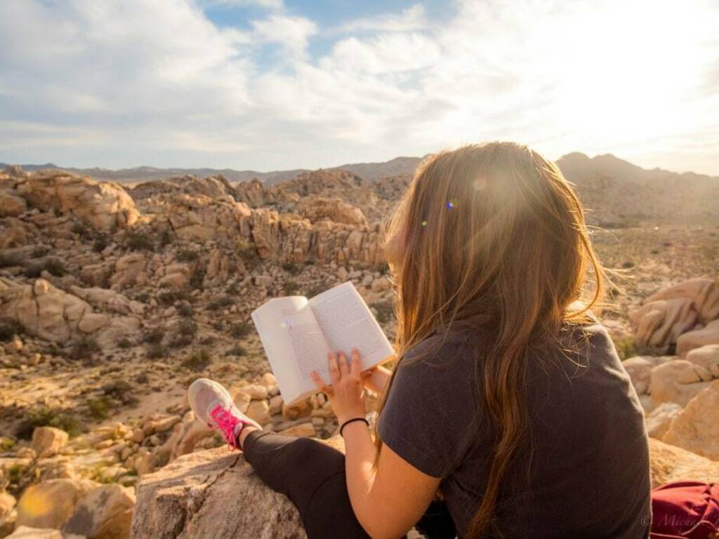 ragazza legge libri