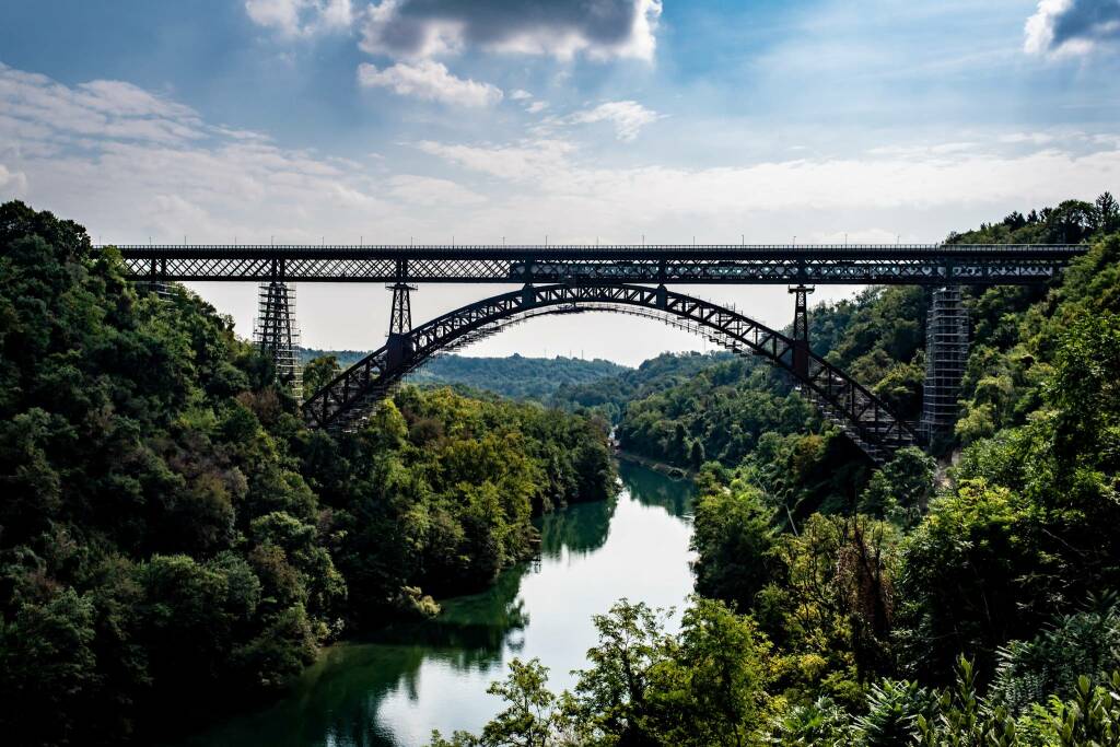 Riapertura del Ponte san Michele sull'Adda