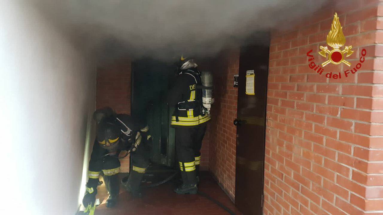 Incendio cantine di via Cerasoli