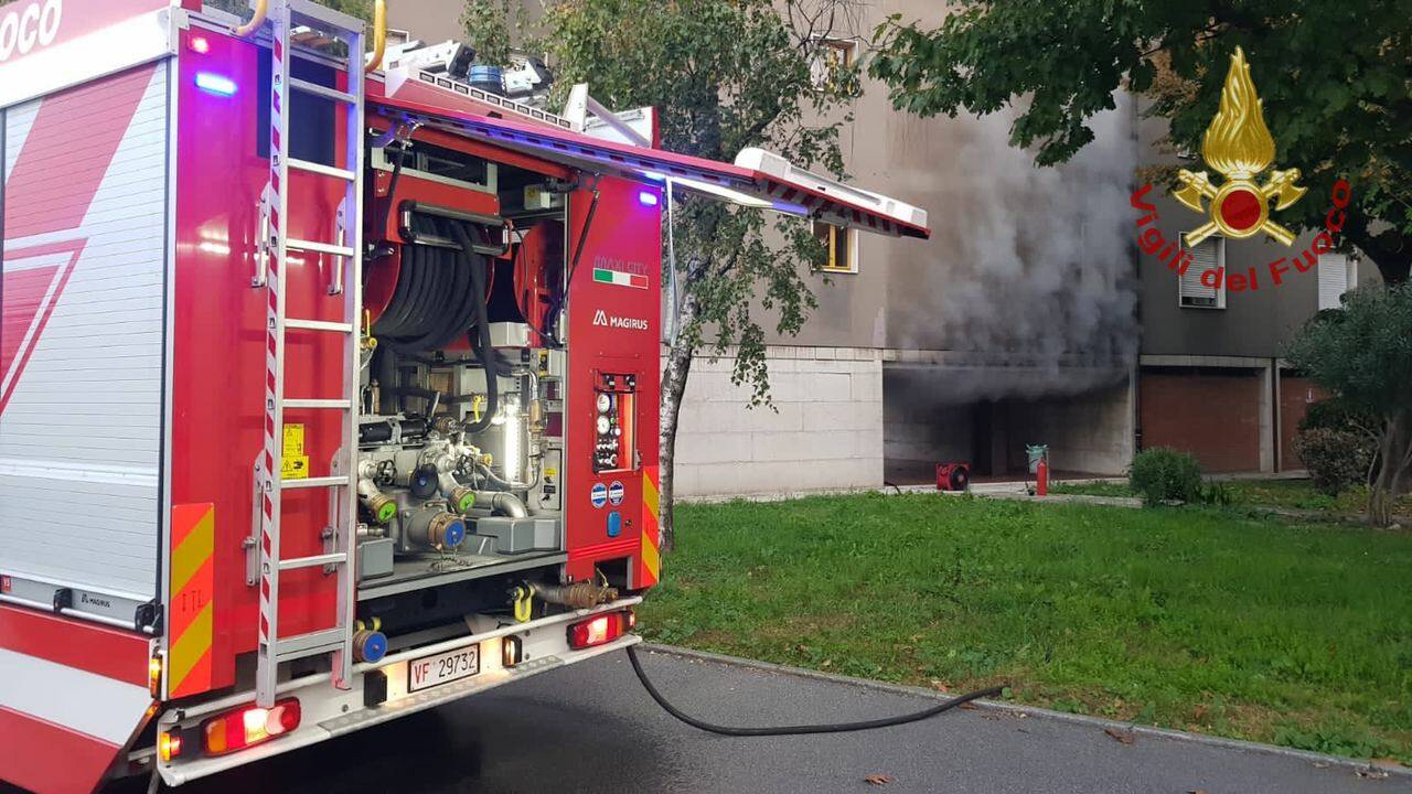 Incendio cantine di via Cerasoli