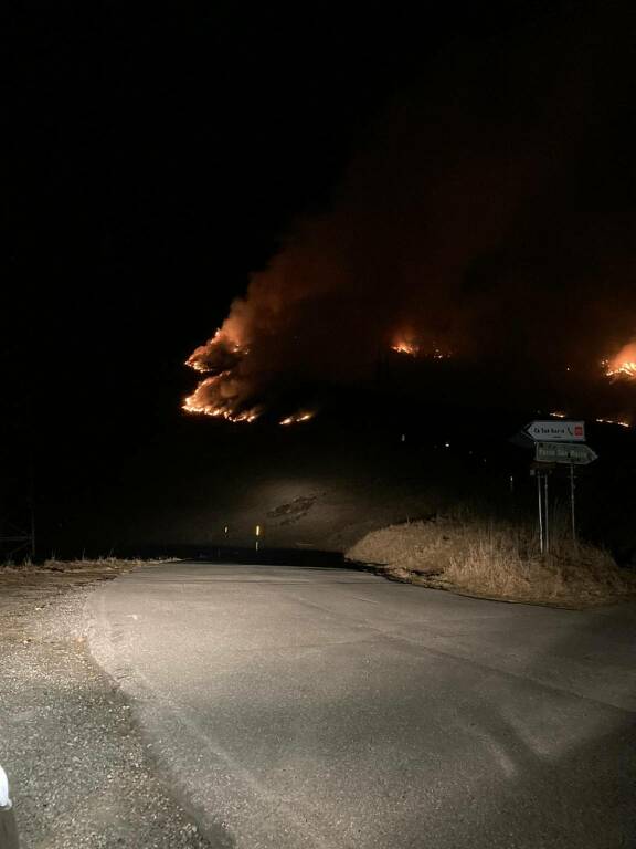 Incendio Passo San Marco