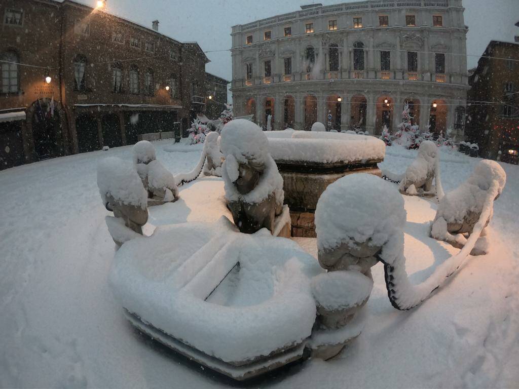 28 dicembre, nevicata a Bergamo