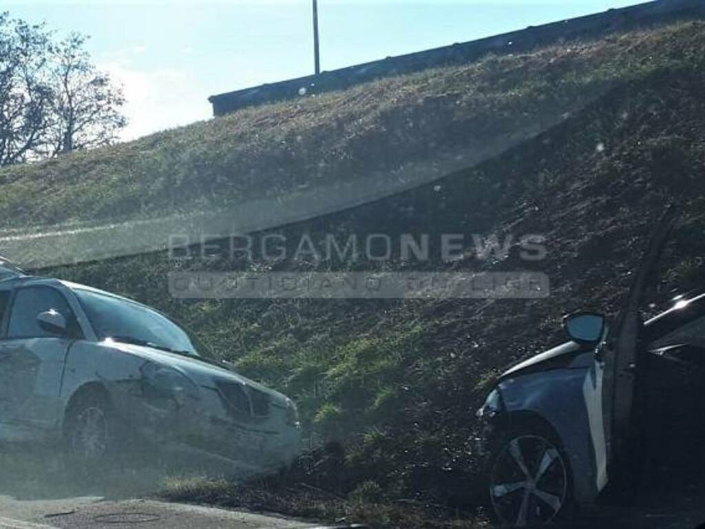 Brusaporto, incidente lungo la Provinciale