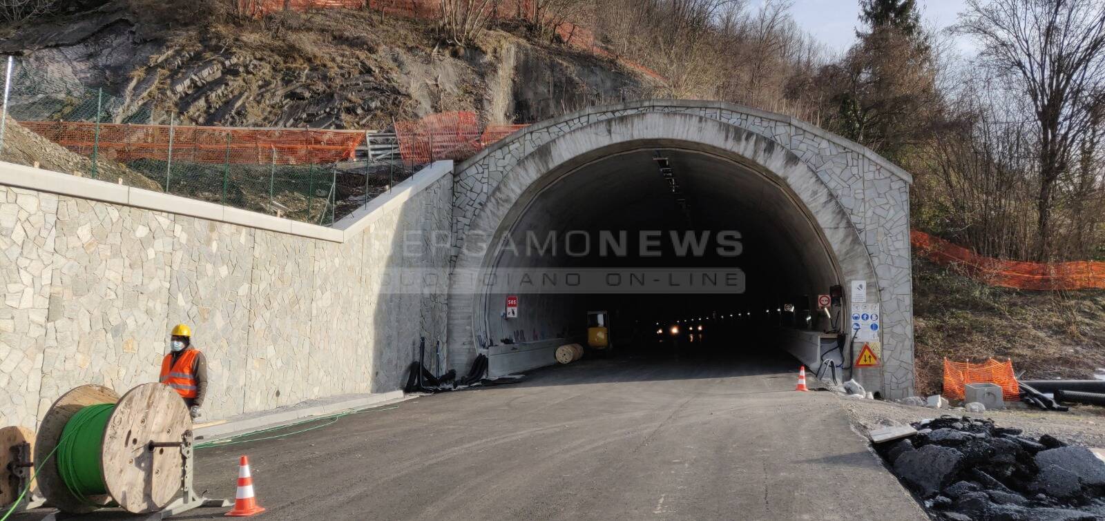 Il sopralluogo al cantiere della variante di Zogno