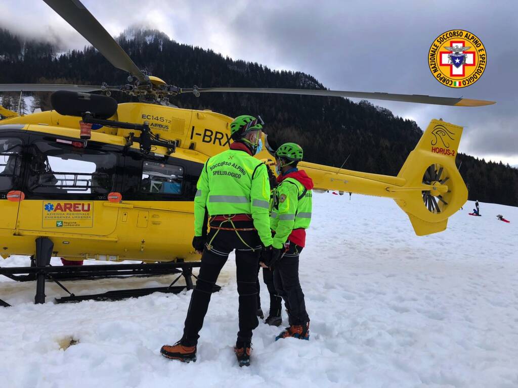 L'intervento del Soccorso Alpino