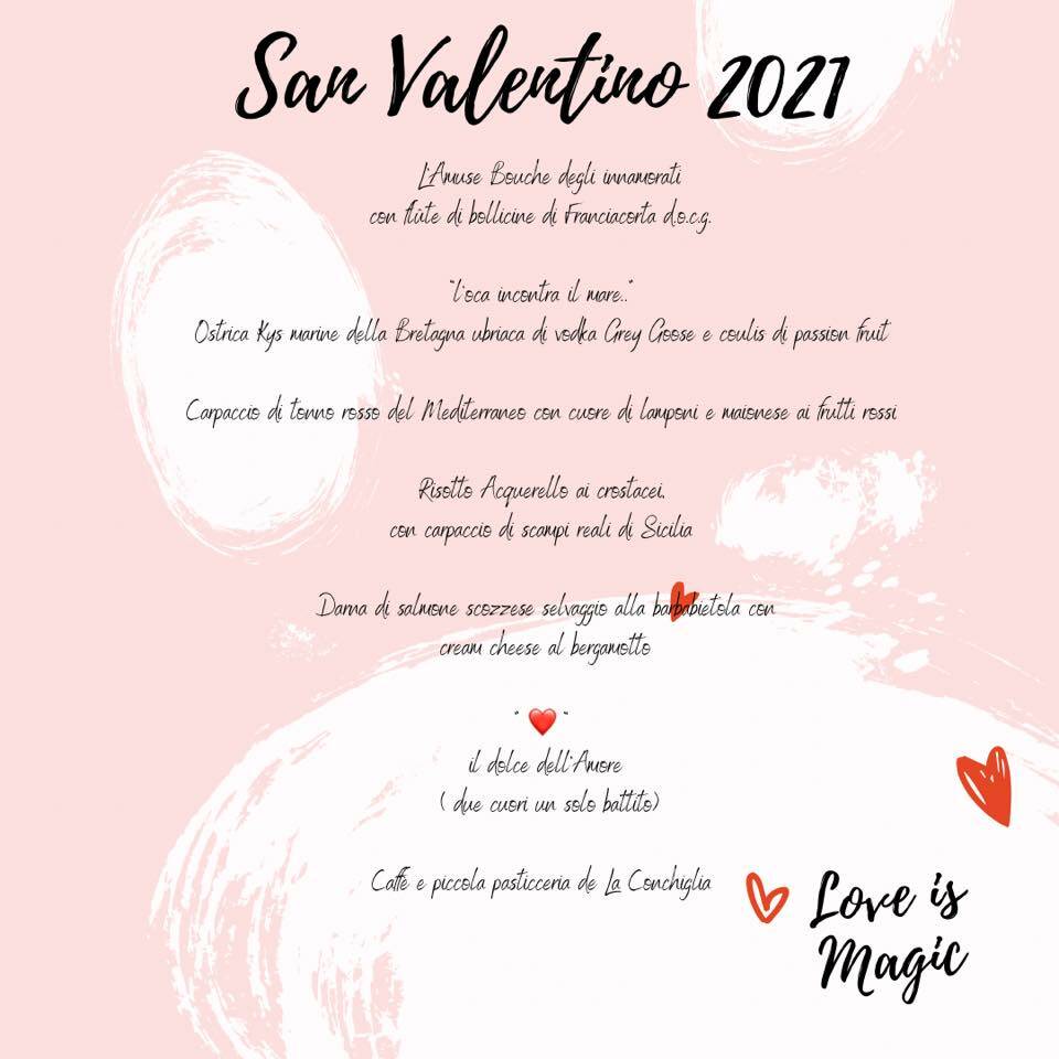 Menù San Valentino