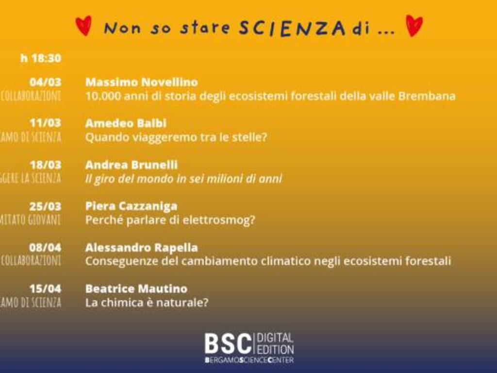 BergamoScienceCenter: gli appuntamenti di marzo