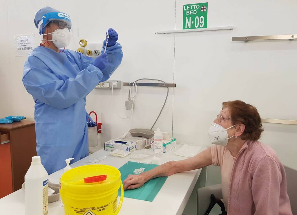 Vaccinazioni in Fiera a Bergamo